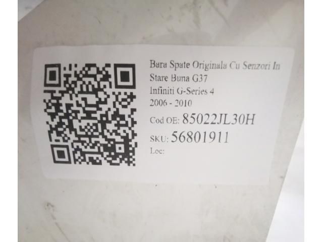 bontott INFINITI G Hátsó Lökhárító (Részeivel)