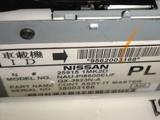 bontott INFINITI QX70 Rádió / CD