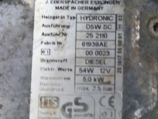 bontott IVECO DAILY Állófűtés (Részeivel)