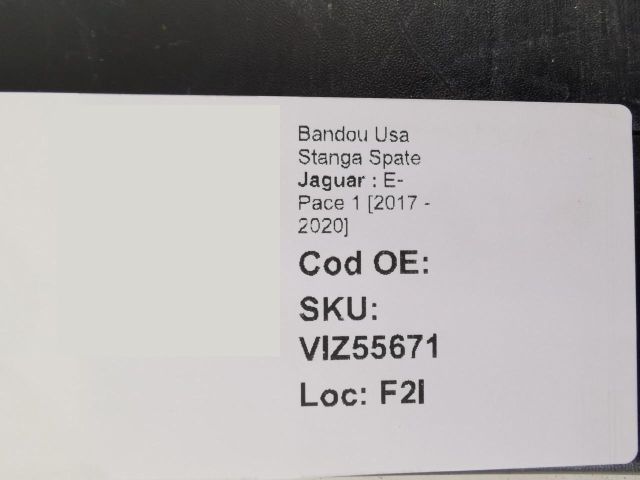 bontott JAGUAR E-PACE Bal hátsó Ajtó Kárpit
