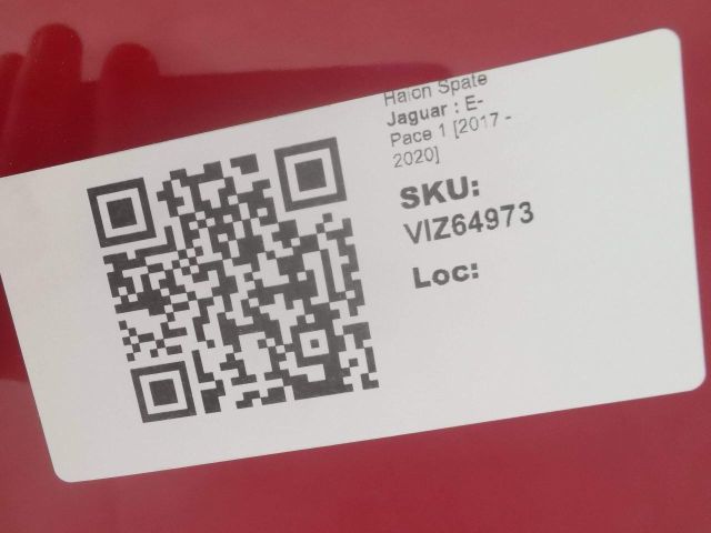 bontott JAGUAR E-PACE Csomagtérajtó (Üres lemez)