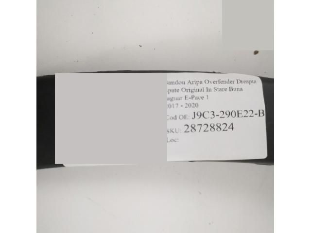 bontott JAGUAR E-PACE Jobb hátsó Sárvédő Díszléc