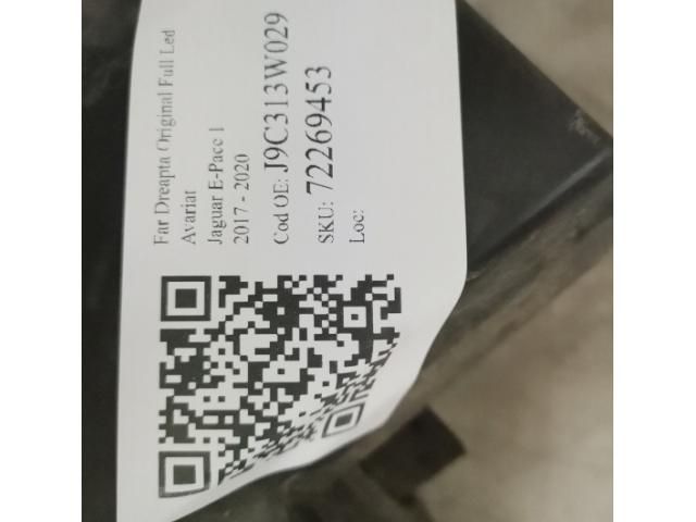 bontott JAGUAR E-PACE Jobb Ledes Fényszóró