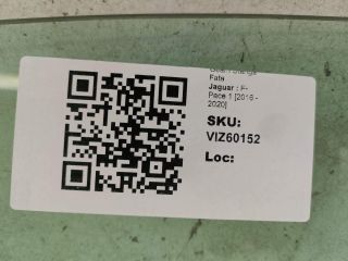 bontott JAGUAR F-PACE Bal első Ablak