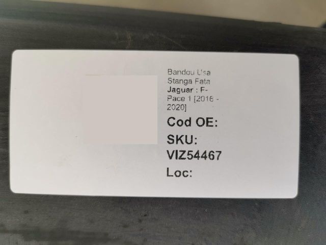 bontott JAGUAR F-PACE Bal első Ajtó Díszléc