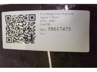 bontott JAGUAR F-PACE Bal első Ajtó (Üres lemez)