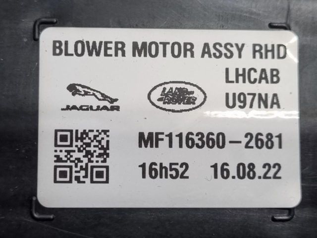 bontott JAGUAR F-PACE Fűtőmotor (Klímás)