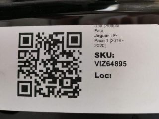 bontott JAGUAR F-PACE Jobb első Ajtó (Üres lemez)