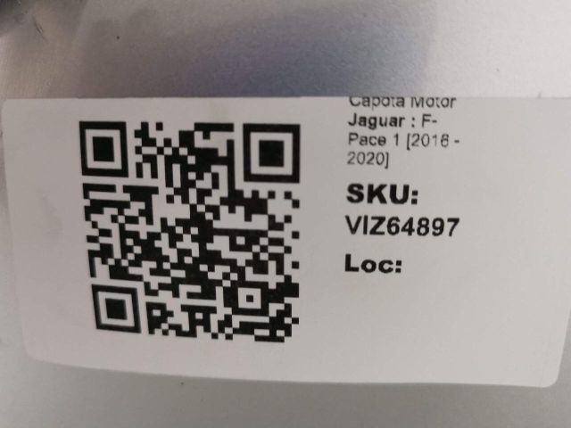 bontott JAGUAR F-PACE Motorháztető