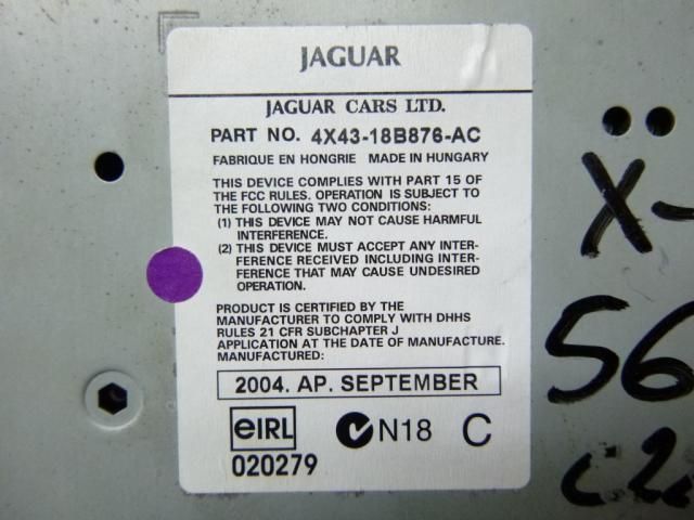 bontott JAGUAR X-TYPE Rádió / CD