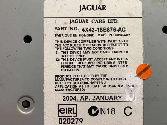 bontott JAGUAR X-TYPE Rádió / CD