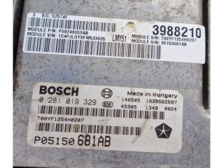 bontott JEEP CHEROKEE Motorvezérlő