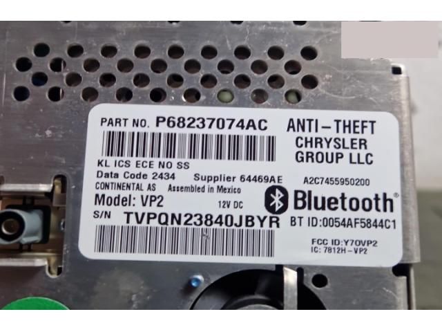 bontott JEEP CHEROKEE Navigációs Fejegység