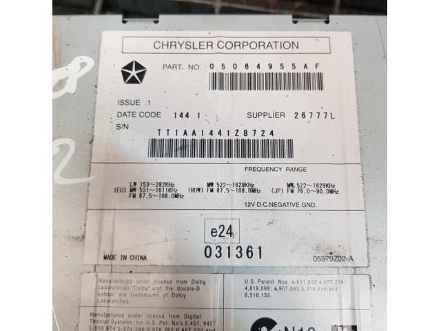 bontott JEEP COMPASS Rádió / CD