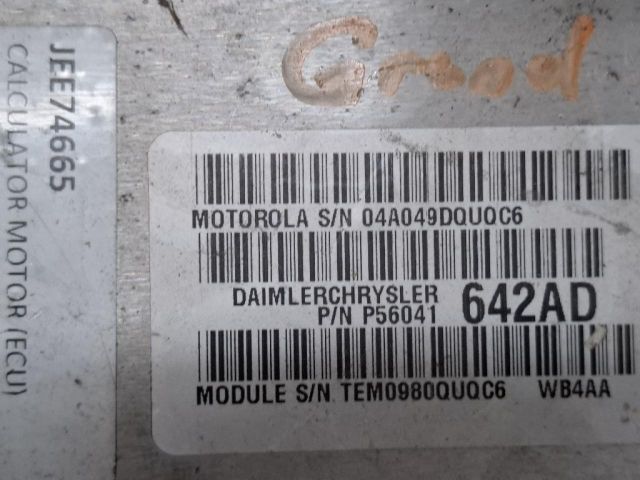 bontott JEEP GRAND CHEROKEE Motorvezérlő