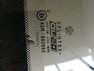 bontott JEEP GRAND CHEROKEE Bal C Oszlop Oldalablak Üveg