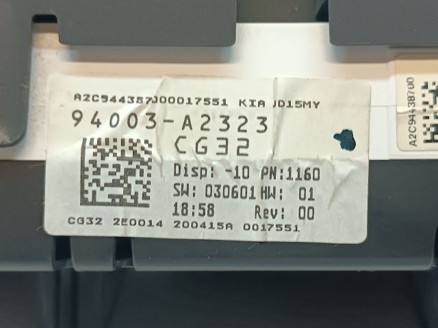 bontott KIA CEED Kilométeróra