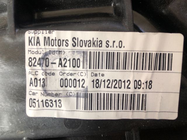 bontott KIA CEED Bal első Ablakemelő Szerkezet (Elektromos)