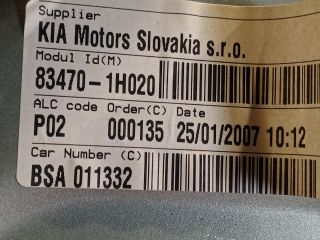 bontott KIA CEED Bal hátsó Ablakemelő Szerkezet (Elektromos)