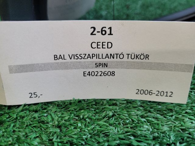 bontott KIA CEED Bal Visszapillantó Tükör (Elektromos)