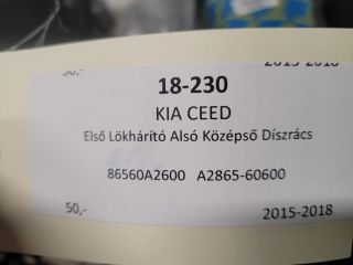 bontott KIA CEED Első Lökhárító Alsó Középső Díszrács