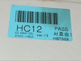 bontott KIA CEED Fűtéskapcsoló (digit klímás)