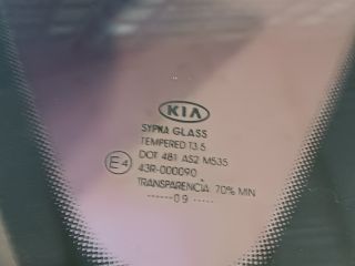 bontott KIA CEED Jobb C Oszlop Oldalablak Üveg