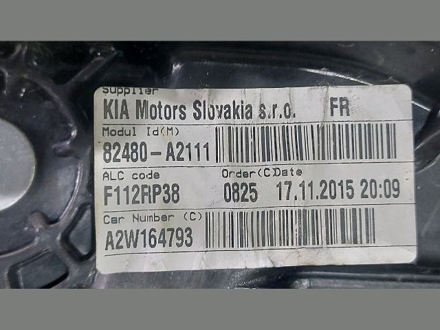 bontott KIA CEED Jobb első Ablakemelő Szerkezet (Elektromos)