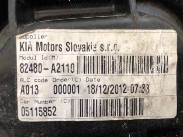 bontott KIA CEED Jobb első Ablakemelő Szerkezet (Elektromos)