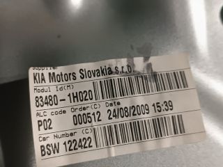 bontott KIA CEED Jobb hátsó Ablakemelő Szerkezet (Elektromos)