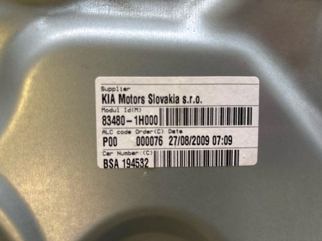 bontott KIA CEED Jobb hátsó Ablakemelő Szerkezet (Mechanikus)