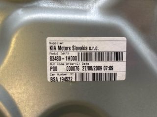 bontott KIA CEED Jobb hátsó Ablakemelő Szerkezet (Mechanikus)