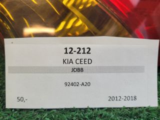 bontott KIA CEED Jobb Külső Hátsó Lámpa