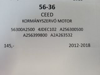 bontott KIA CEED Kormányszervó Motor (Elektromos)