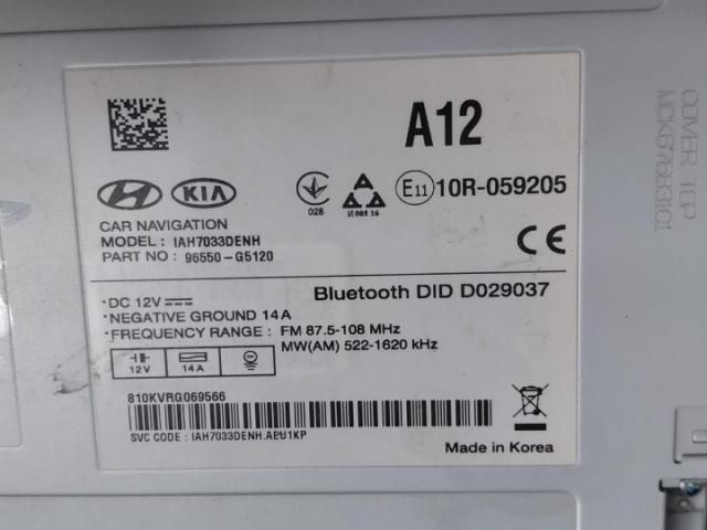 bontott KIA NIRO Navigációs Fejegység