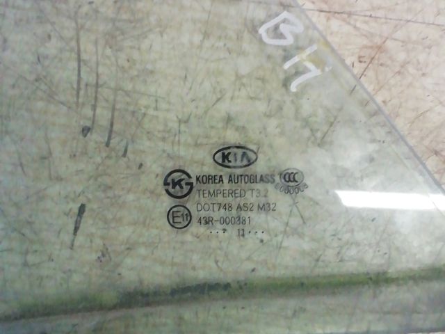 bontott KIA PICANTO Bal C Oszlop Oldalablak Üveg