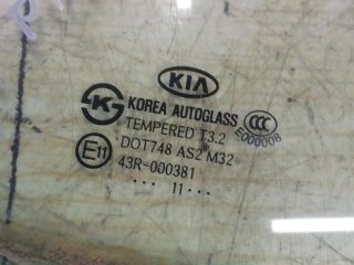 bontott KIA PICANTO Jobb C Oszlop Oldalablak Üveg