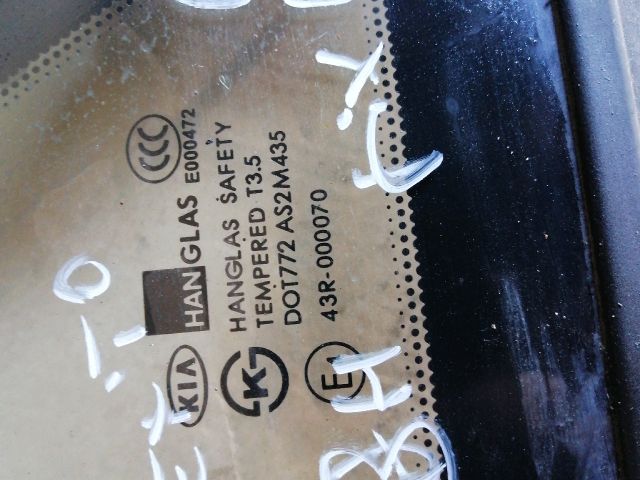 bontott KIA SORENTO Bal C Oszlop Oldalablak Üveg