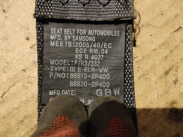 bontott KIA SORENTO Bal első Biztonsági Öv