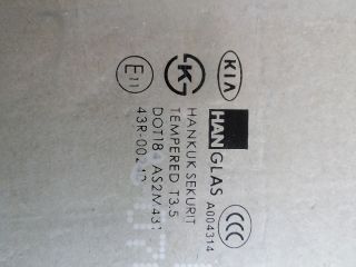 bontott KIA SORENTO Bal hátsó Ablak