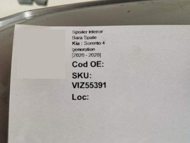 bontott KIA SORENTO Hátsó Lökhárító Alsó (Műanyag)