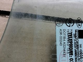 bontott KIA SORENTO Jobb első Ablak