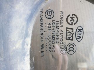 bontott KIA SORENTO Jobb hátsó Fixüveg (Ajtóban)