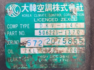 bontott KIA SPORTAGE Klímakompresszor