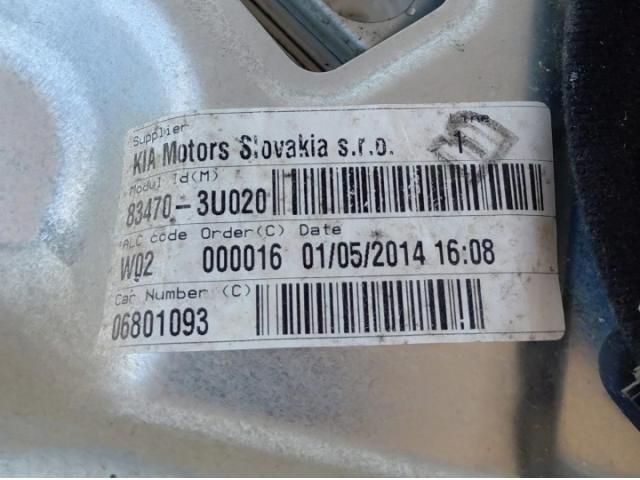 bontott KIA SPORTAGE Bal hátsó Ablakemelő Szerkezet (Elektromos)