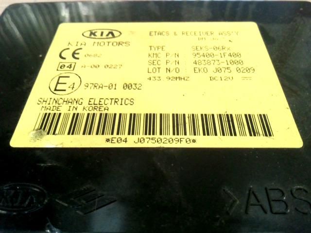 bontott KIA SPORTAGE Elektronika (Magában)