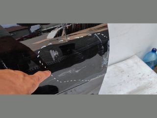 bontott KIA STINGER Jobb első Ajtó (Üres lemez)