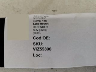 bontott LAND ROVER DEFENDER Bal első Sárvédő Díszléc