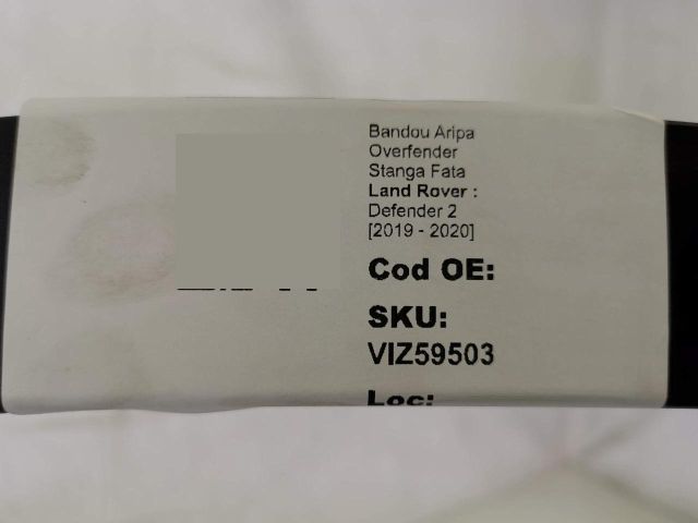 bontott LAND ROVER DEFENDER Bal első Sárvédő Díszléc