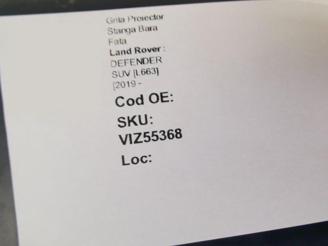 bontott LAND ROVER DEFENDER Bal Ködlámpa Rács